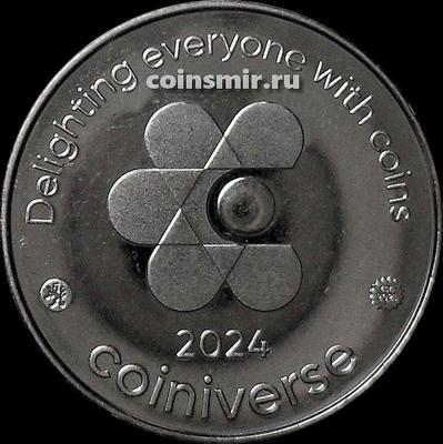 Жетон монетного двора Финляндии Coiniverse 2024 Радуя всех монетами.
