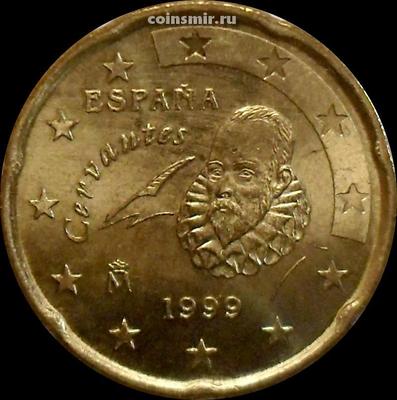 20 евроцентов 1999 Испания. UNC