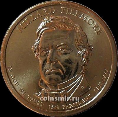 1 доллар 2010 D США. 13-й президент США Миллард Филлмор.