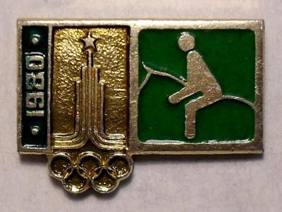 Значок Конный спорт. Москва. Олимпиада 1980.