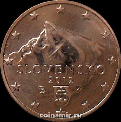 5 евроцентов 2012 Словакия. Гора Кривань.