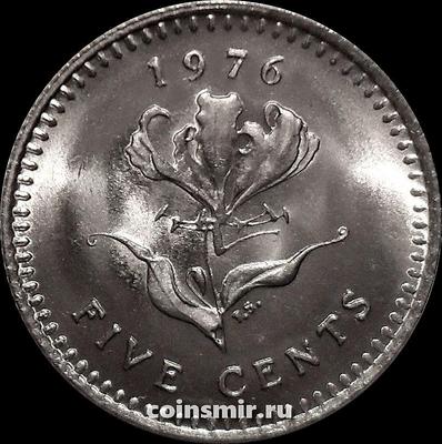 5 центов 1976 Родезия. UNC
