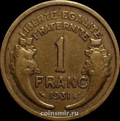 1 франк 1931 Франция.