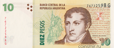 10 песо 2003 Аргентина.