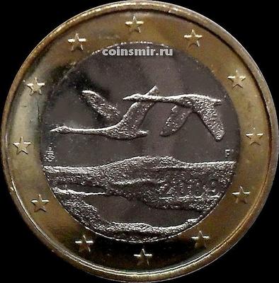 1 евро 2009 FI Финляндия. Лебеди.