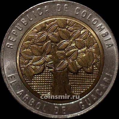 500 песо 2004 Колумбия. Дерево гуакари.