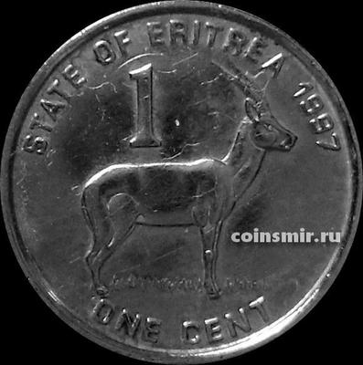 1 цент 1997 Эритрея. Газель. Состояние на фото.
