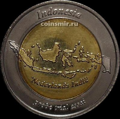 2 евро 2005 Индонезия. Нидерландская Индия. Европроба.