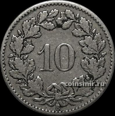 10 раппенов 1879 Швейцария.
