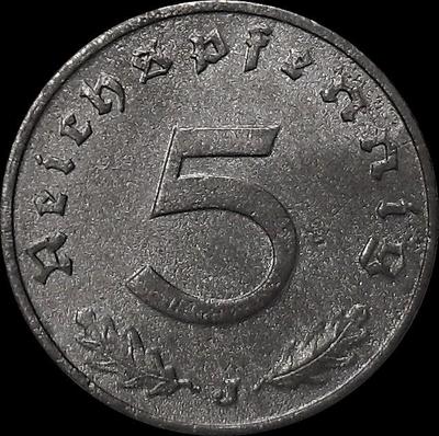 5 пфеннигов 1941 J Германия. Третий рейх.