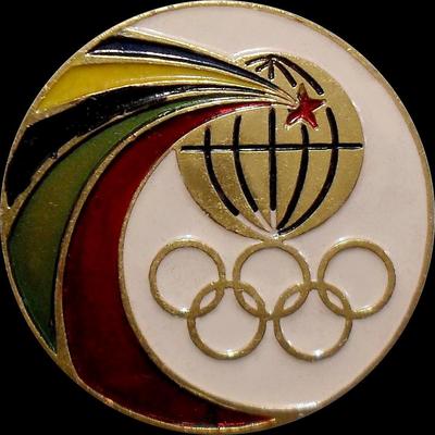 Значок Олимпийская символика.