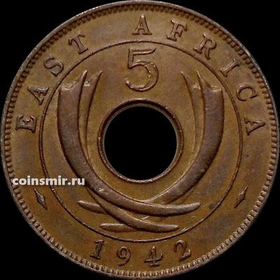 5 центов 1942 Британская восточная Африка. Состояние на фото.
