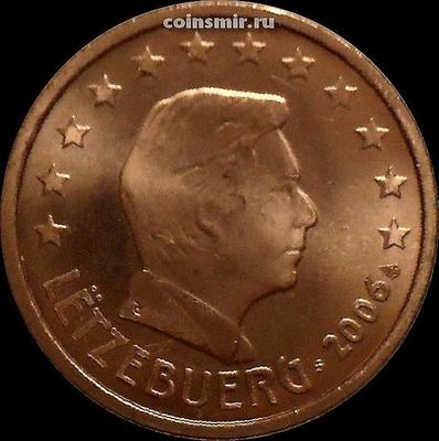 2 евроцента 2006 Люксембург. Великий герцог Люксембурга Анри.