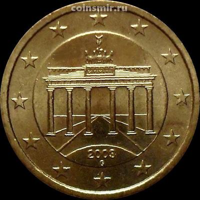 50 евроцентов 2003 G Германия. Бранденбургские ворота.