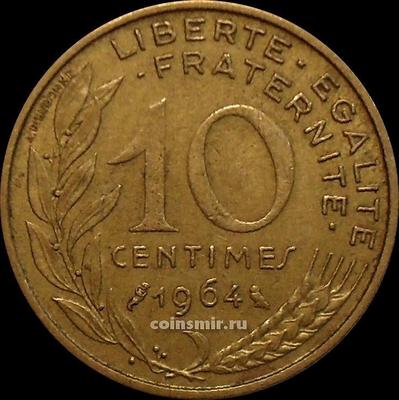 10 сантимов 1964 Франция.