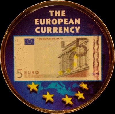 Жетон 2 Евро Европейская валюта. 5 евро 1-ая серия.