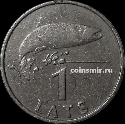 1 лат 1992 Латвия. Лосось. VF