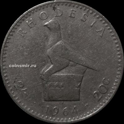 20 центов (2 шиллинга) 1964 Родезия.