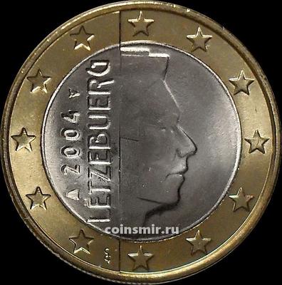 1 евро 2004 Люксембург. Великий герцог Люксембурга Анри (Генрих).