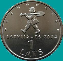 1 лат 2004 Латвия. Спридитис.