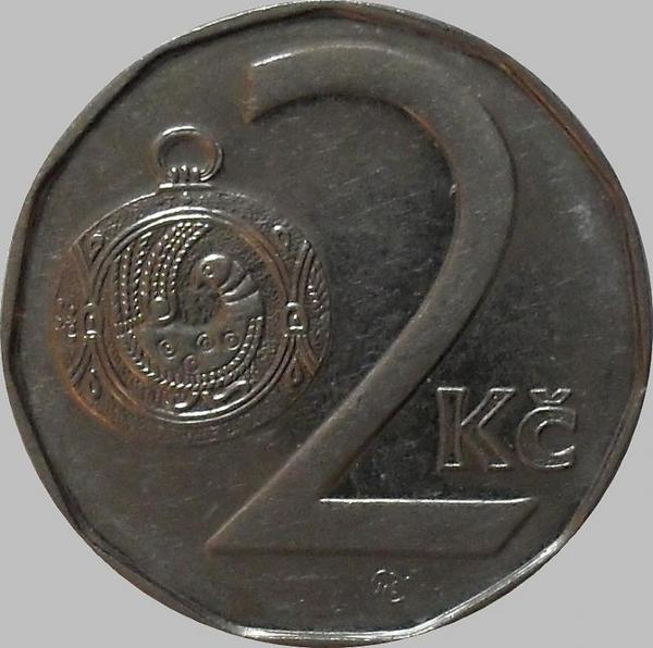 2 кроны 1995 b’ Чехия.