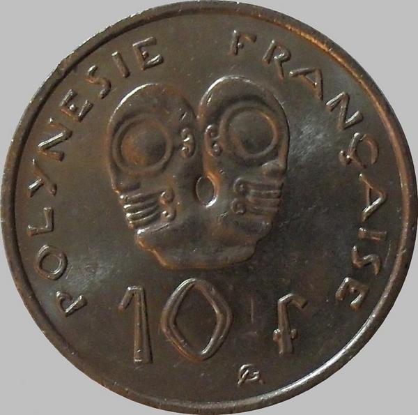 10 франков 2007 Французская Полинезия.