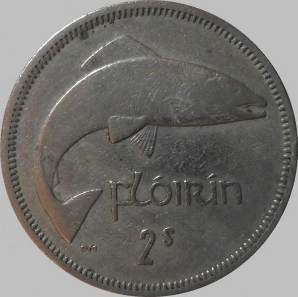 1 флорин (2 шиллинга) 1964 Ирландия. Лосось.