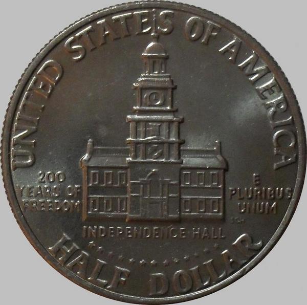 1/2 доллара 1976 D США. 200 лет независимости.