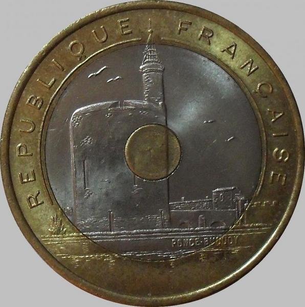 20 франков 1993 Франция. Средиземноморские игры.