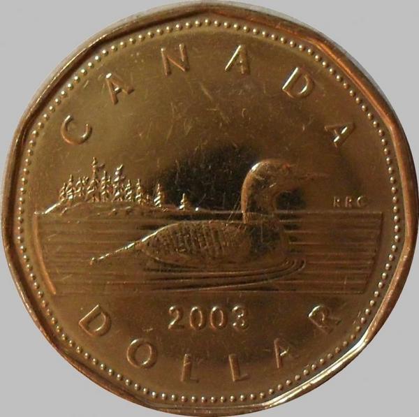 1 доллар 2003 Канада.