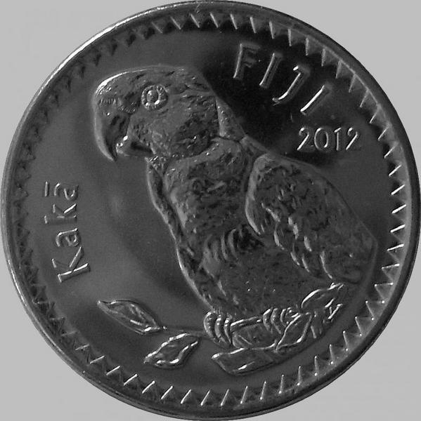 20 центов 2012 острова Фиджи. Попугай.