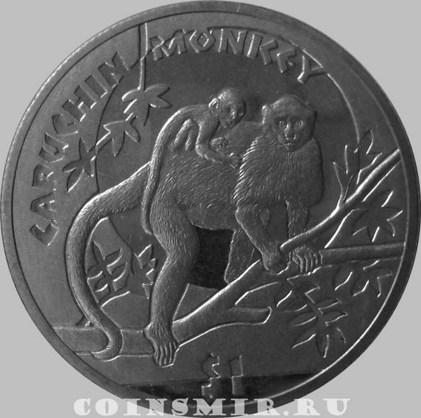 1 доллар 2009 Сьерра-Леоне. Капуцины.