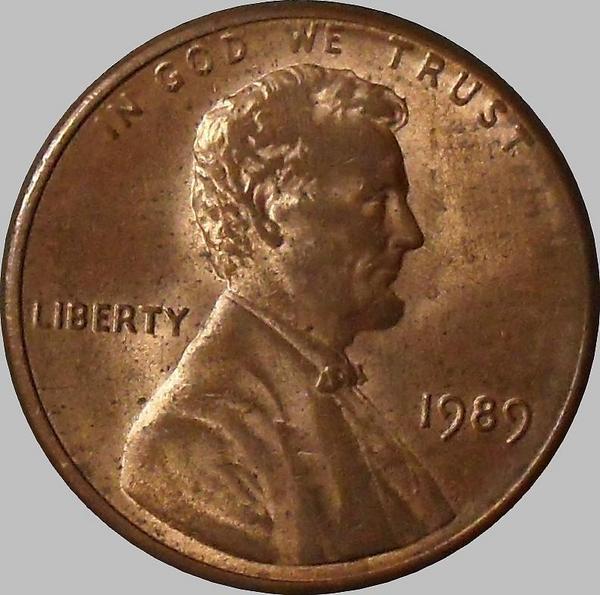 1 цент 1989 США.