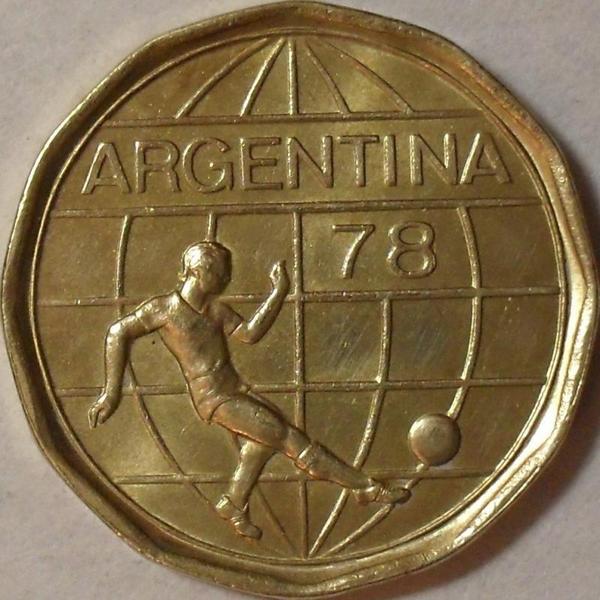 50 песо 1978 Аргентина. Чемпионат мира по футболу.