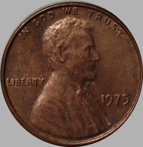 1 цент 1975 США.