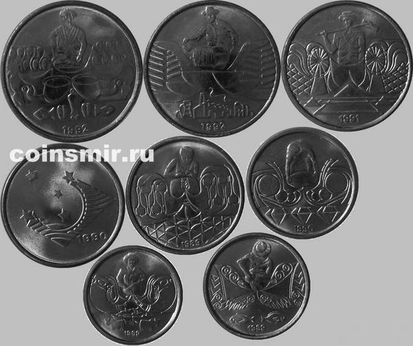 Набор из 8 монет 1989-1991 Бразилия. Профессии.