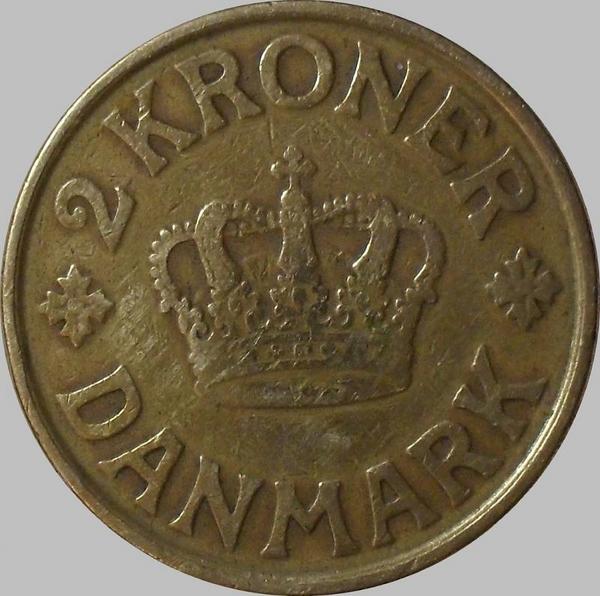 2 кроны 1925 Дания. 