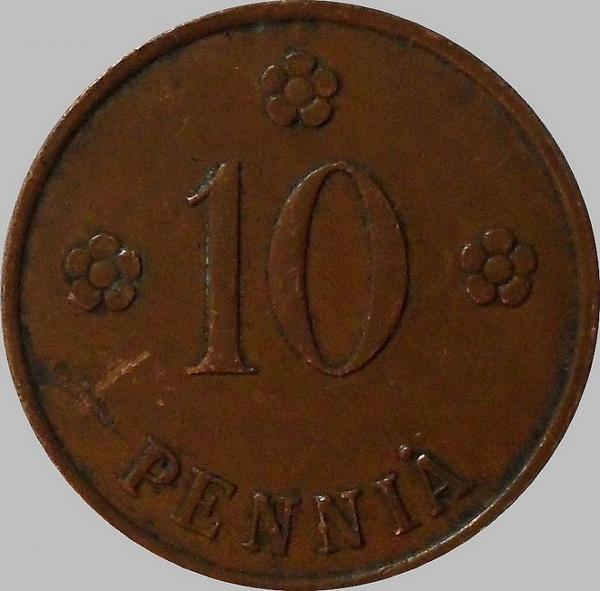 10 пенни 1929 Финляндия.