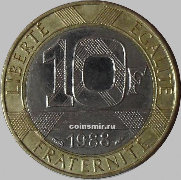 10 франков 1988 Франция.