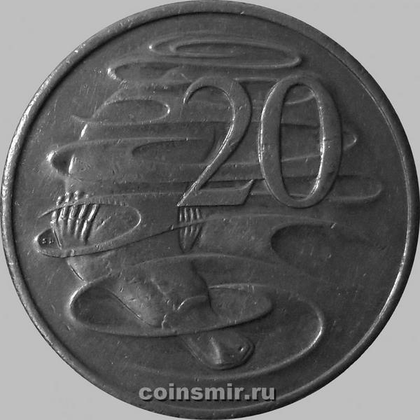 20 центов 1999 Австралия. Утконос.