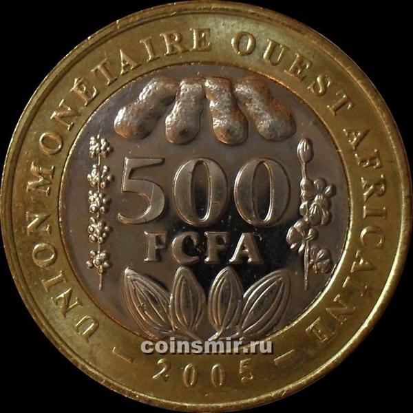500 франков 2005  КФА BCEAO (Западная Африка).