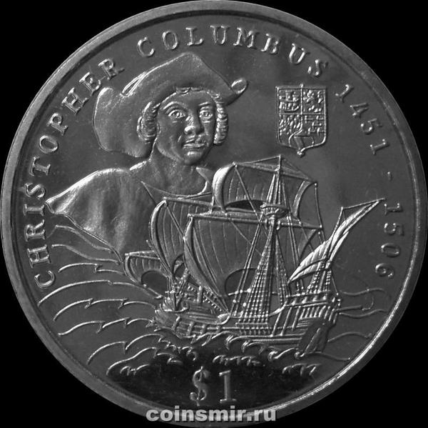 1 доллар 2006 Сьерра-Леоне. Христофор Колумб.