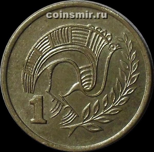 1 цент 1983 Кипр. Стилизованная птица.