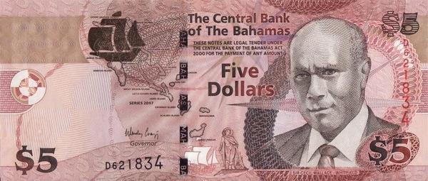 5 долларов 2007 Багамские острова. 