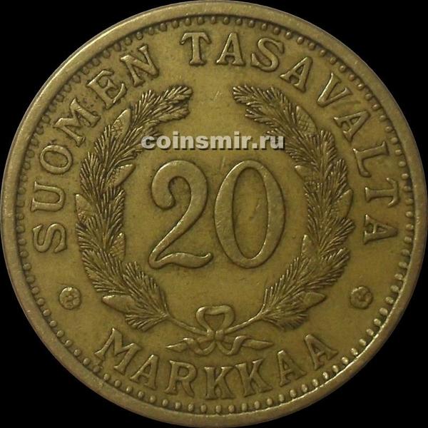 20 марок 1938 S Финляндия. 