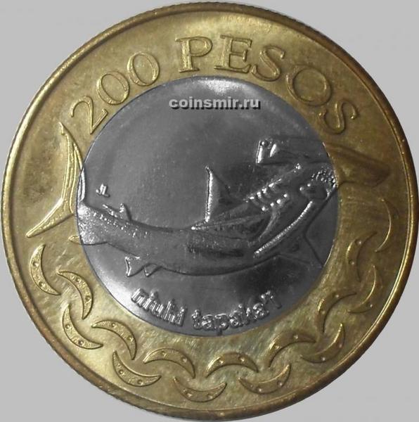 200 песо 2007 остров Пасхи. Акула-молот.