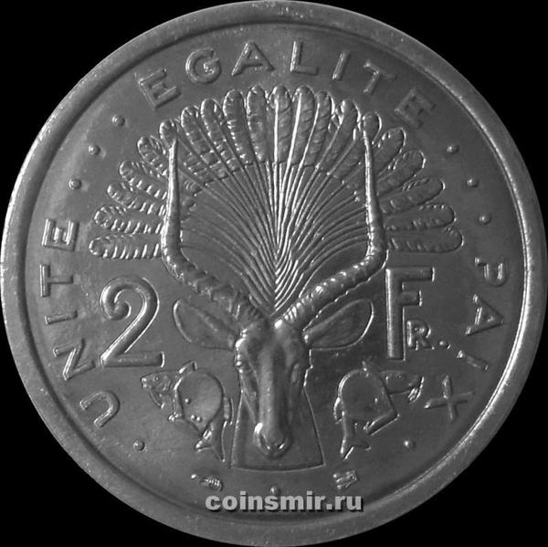 2 франка 1999 Джибути. 