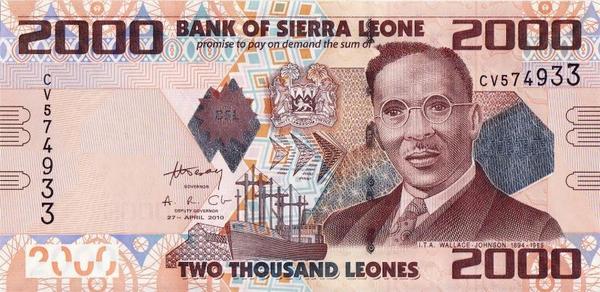 2000 леоне 2010 Сьерра-Леоне. 