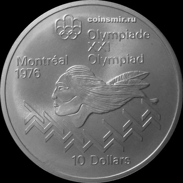 10 долларов 1975 Канада. Бег с препятствиями. Олимпиада в Монреале 1976.
