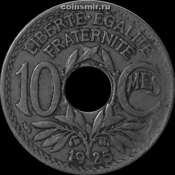 10 сантимов 1925 Франция.  